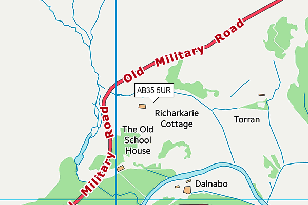 AB35 5UR map - OS VectorMap District (Ordnance Survey)