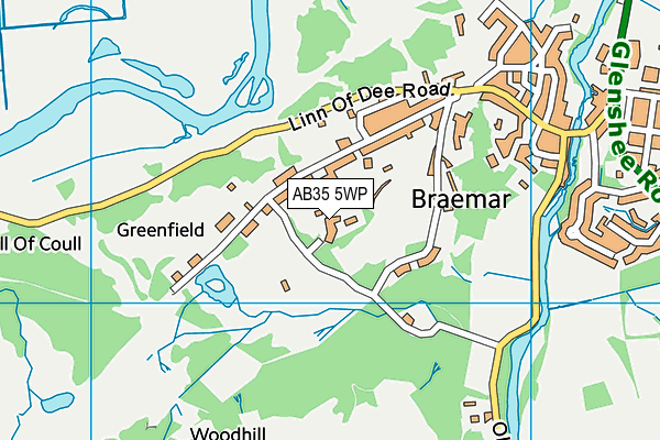 AB35 5WP map - OS VectorMap District (Ordnance Survey)