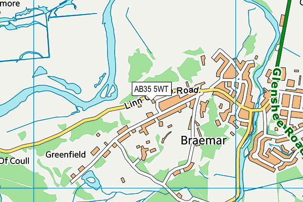 AB35 5WT map - OS VectorMap District (Ordnance Survey)