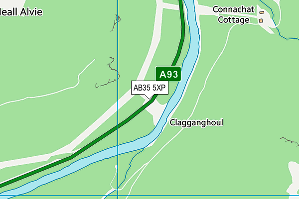 AB35 5XP map - OS VectorMap District (Ordnance Survey)