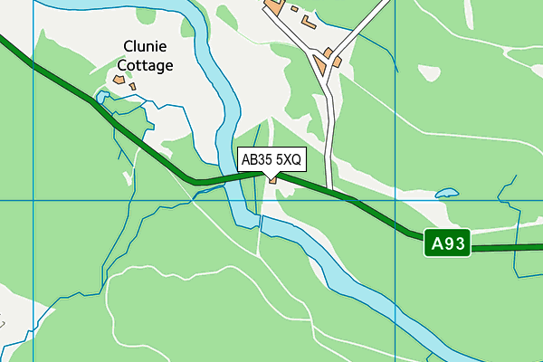 AB35 5XQ map - OS VectorMap District (Ordnance Survey)