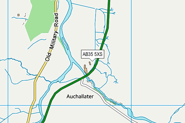 AB35 5XS map - OS VectorMap District (Ordnance Survey)