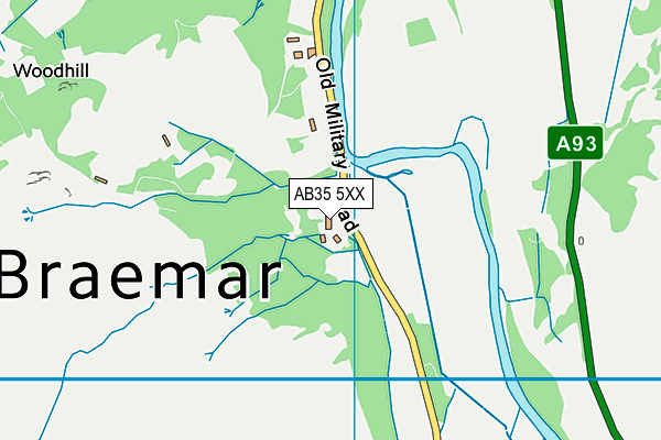 AB35 5XX map - OS VectorMap District (Ordnance Survey)