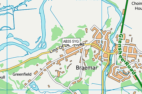 AB35 5YG map - OS VectorMap District (Ordnance Survey)