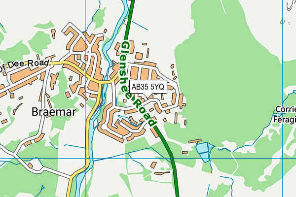 AB35 5YQ map - OS VectorMap District (Ordnance Survey)