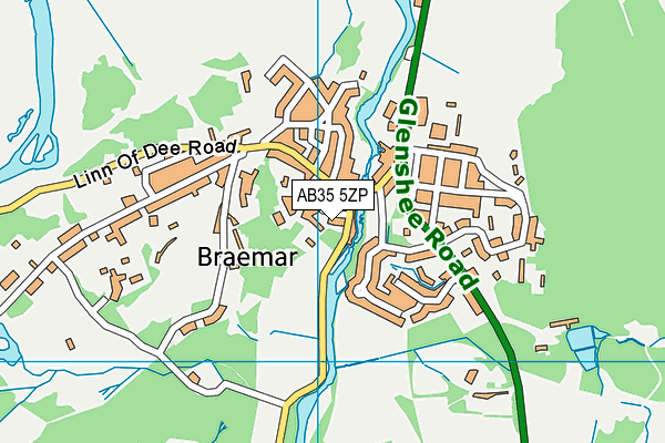 AB35 5ZP map - OS VectorMap District (Ordnance Survey)