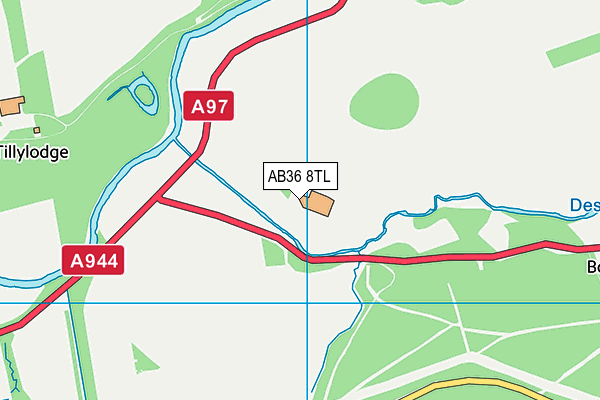AB36 8TL map - OS VectorMap District (Ordnance Survey)