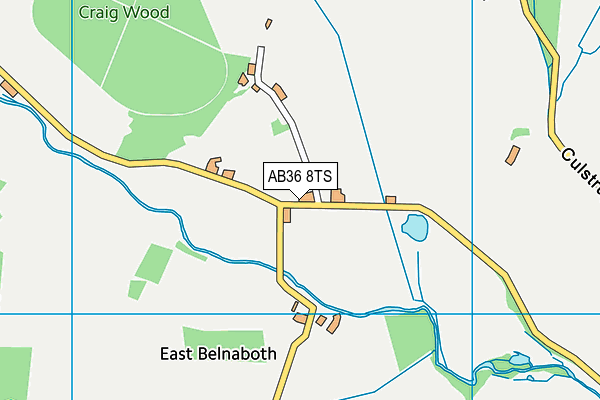 AB36 8TS map - OS VectorMap District (Ordnance Survey)