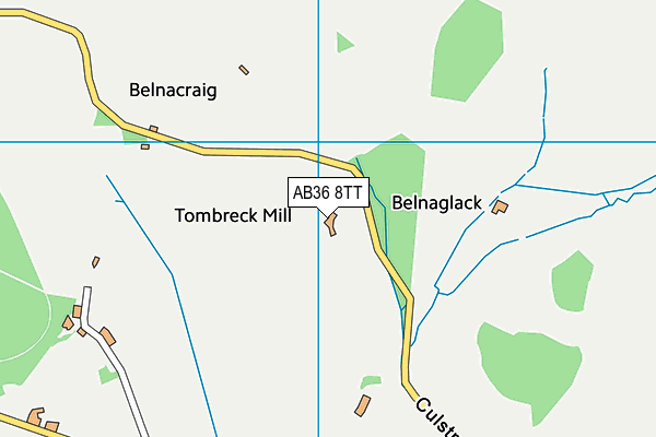 AB36 8TT map - OS VectorMap District (Ordnance Survey)
