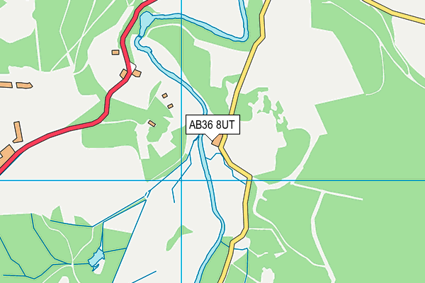 AB36 8UT map - OS VectorMap District (Ordnance Survey)
