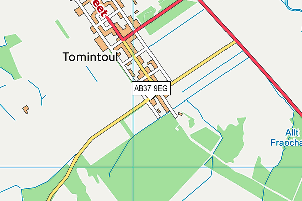 AB37 9EG map - OS VectorMap District (Ordnance Survey)