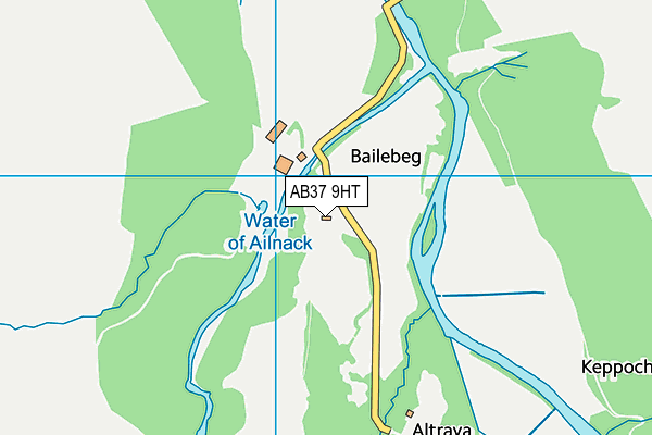 AB37 9HT map - OS VectorMap District (Ordnance Survey)