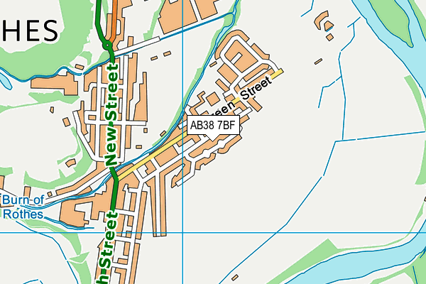 AB38 7BF map - OS VectorMap District (Ordnance Survey)
