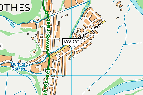 AB38 7BG map - OS VectorMap District (Ordnance Survey)