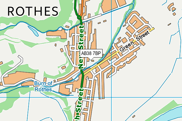 AB38 7BP map - OS VectorMap District (Ordnance Survey)