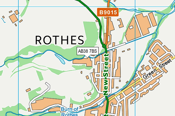 AB38 7BS map - OS VectorMap District (Ordnance Survey)