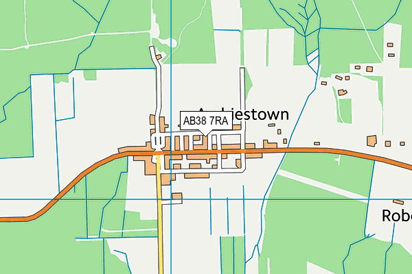 AB38 7RA map - OS VectorMap District (Ordnance Survey)