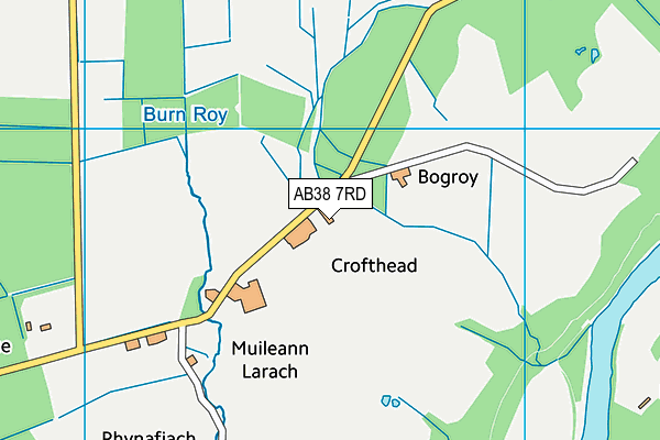 AB38 7RD map - OS VectorMap District (Ordnance Survey)