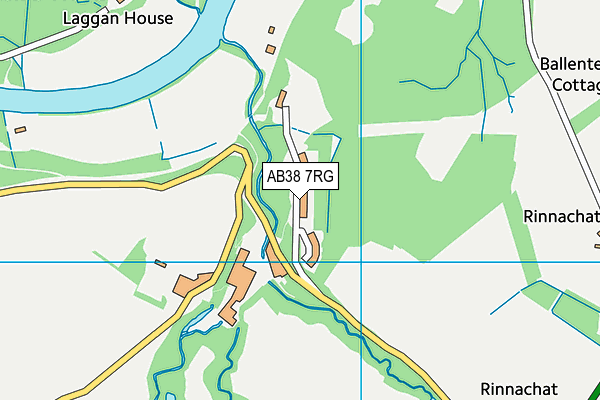 AB38 7RG map - OS VectorMap District (Ordnance Survey)