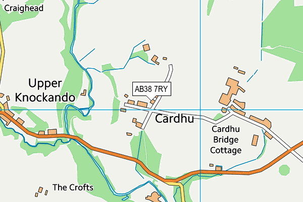 AB38 7RY map - OS VectorMap District (Ordnance Survey)