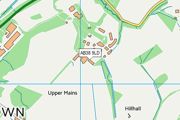 AB38 9LD map - OS VectorMap District (Ordnance Survey)