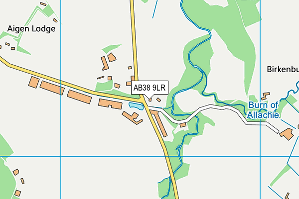 AB38 9LR map - OS VectorMap District (Ordnance Survey)