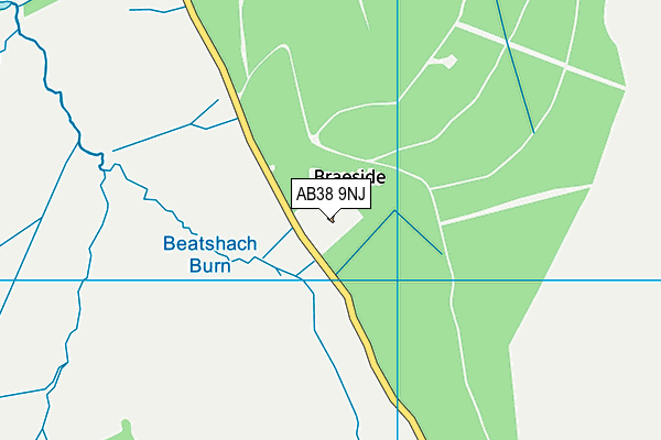 AB38 9NJ map - OS VectorMap District (Ordnance Survey)