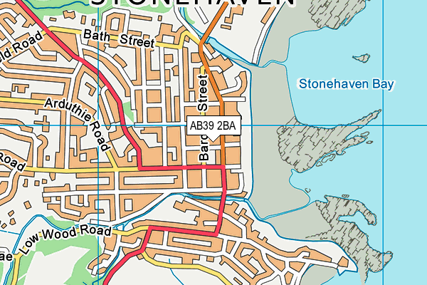 AB39 2BA map - OS VectorMap District (Ordnance Survey)