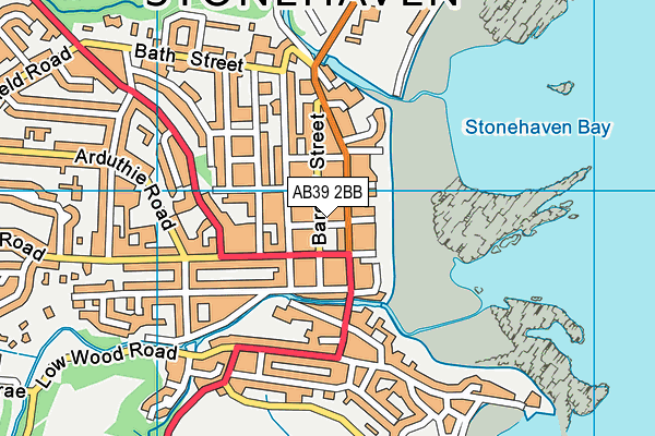 AB39 2BB map - OS VectorMap District (Ordnance Survey)