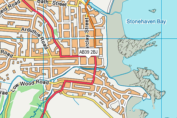 AB39 2BJ map - OS VectorMap District (Ordnance Survey)