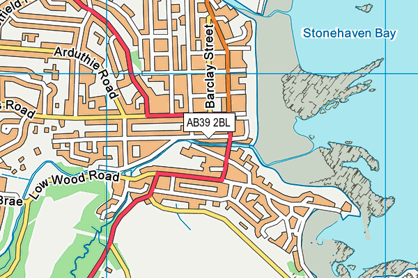 AB39 2BL map - OS VectorMap District (Ordnance Survey)