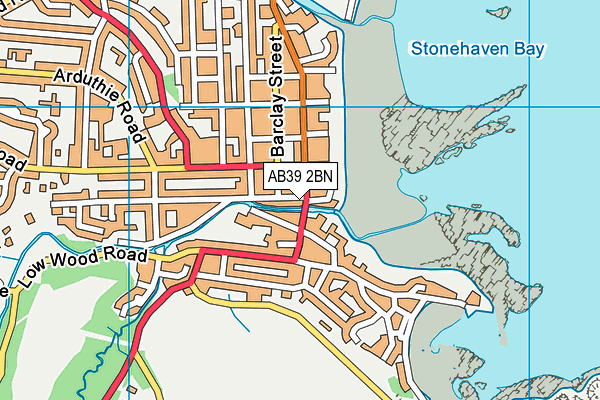 AB39 2BN map - OS VectorMap District (Ordnance Survey)