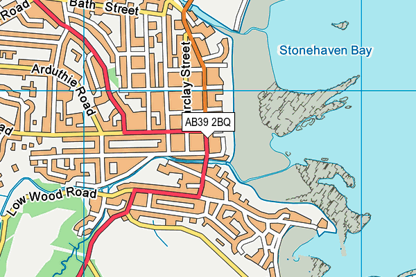 AB39 2BQ map - OS VectorMap District (Ordnance Survey)
