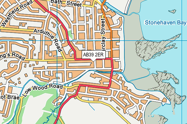 AB39 2ER map - OS VectorMap District (Ordnance Survey)