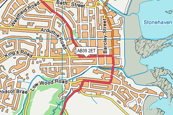 AB39 2ET map - OS VectorMap District (Ordnance Survey)