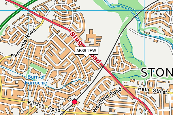 AB39 2EW map - OS VectorMap District (Ordnance Survey)