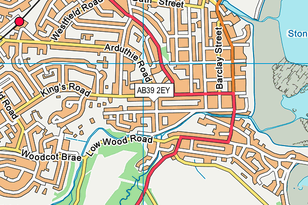 AB39 2EY map - OS VectorMap District (Ordnance Survey)