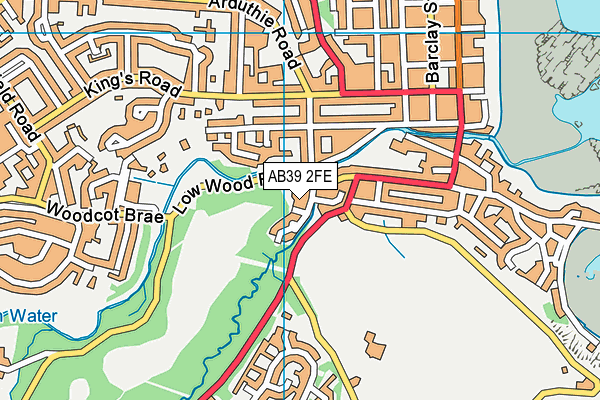 AB39 2FE map - OS VectorMap District (Ordnance Survey)