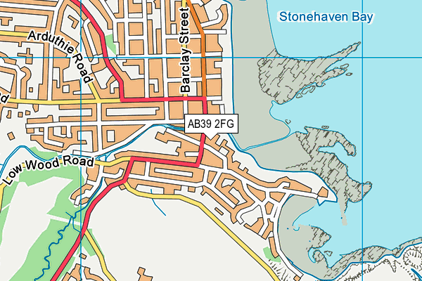 AB39 2FG map - OS VectorMap District (Ordnance Survey)
