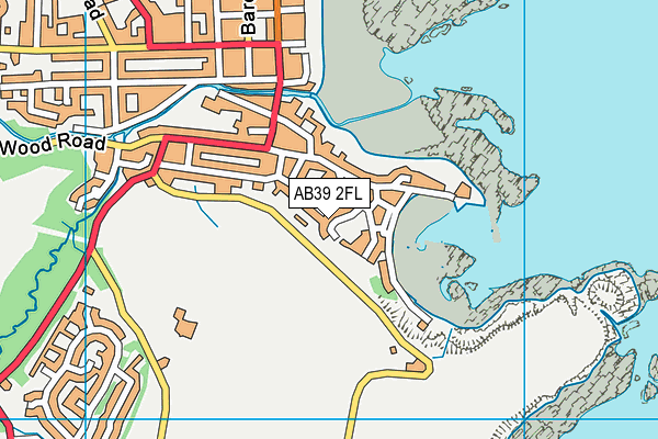 AB39 2FL map - OS VectorMap District (Ordnance Survey)