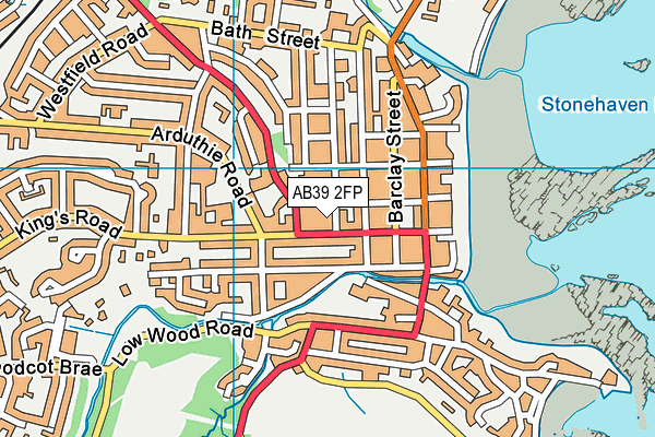 AB39 2FP map - OS VectorMap District (Ordnance Survey)