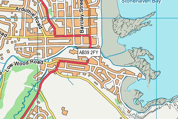 AB39 2FY map - OS VectorMap District (Ordnance Survey)