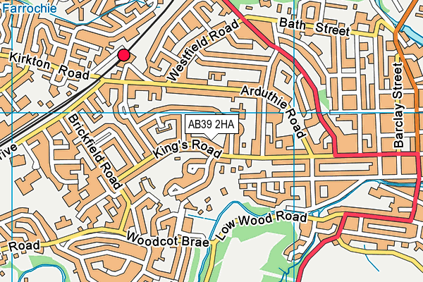 AB39 2HA map - OS VectorMap District (Ordnance Survey)