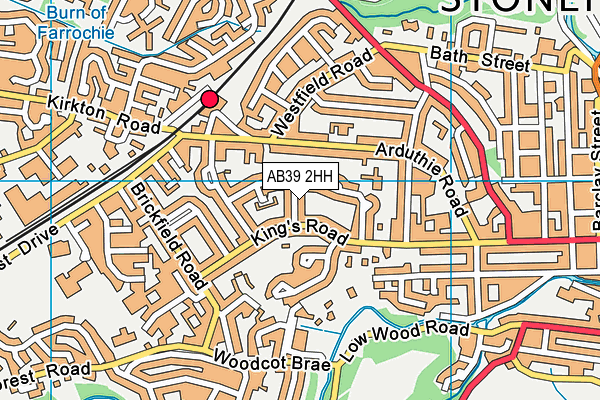 AB39 2HH map - OS VectorMap District (Ordnance Survey)
