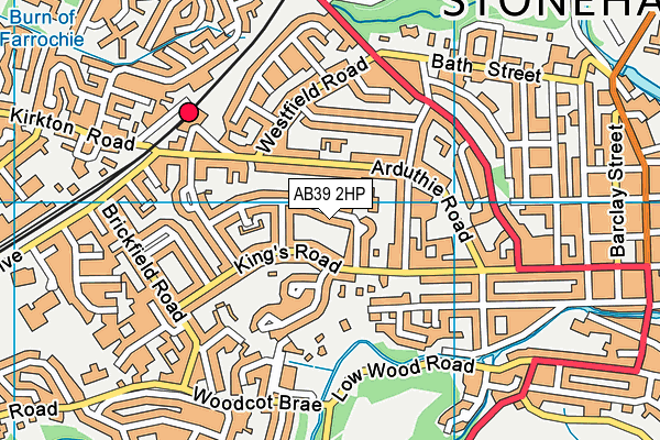 AB39 2HP map - OS VectorMap District (Ordnance Survey)