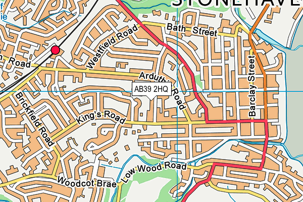 AB39 2HQ map - OS VectorMap District (Ordnance Survey)
