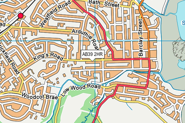 AB39 2HR map - OS VectorMap District (Ordnance Survey)