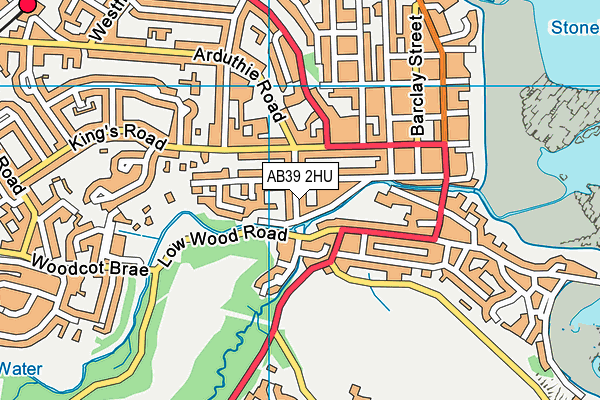 AB39 2HU map - OS VectorMap District (Ordnance Survey)