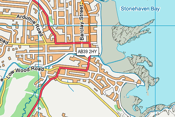AB39 2HY map - OS VectorMap District (Ordnance Survey)