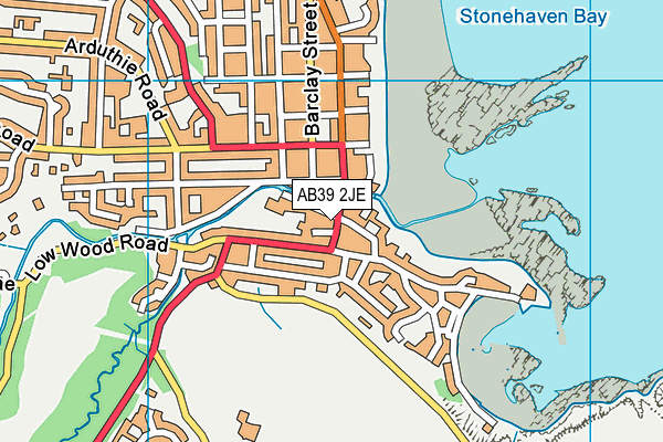 AB39 2JE map - OS VectorMap District (Ordnance Survey)